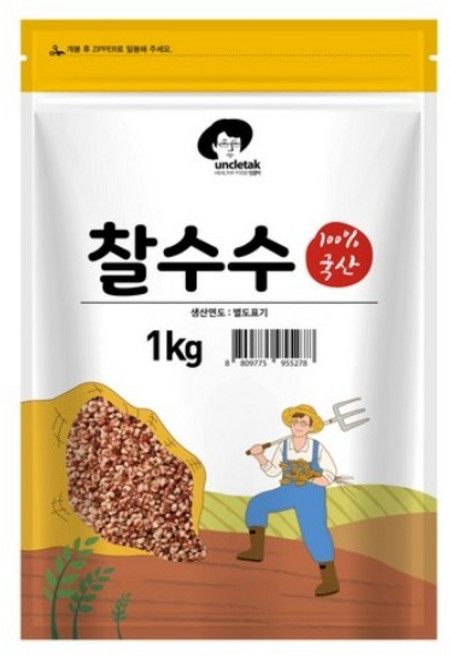 엉클탁 국산 찰수수, 1kg, 1개