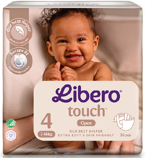 리베로 터치 밴드형 기저귀 남녀공용, 4단계, 96매