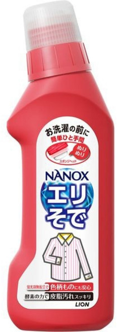 LION 라이온 탑 NANOX(나녹스) 부분세탁 세제 옷깃소매용 본체 250g [얼룩제거제], 단일, 1개