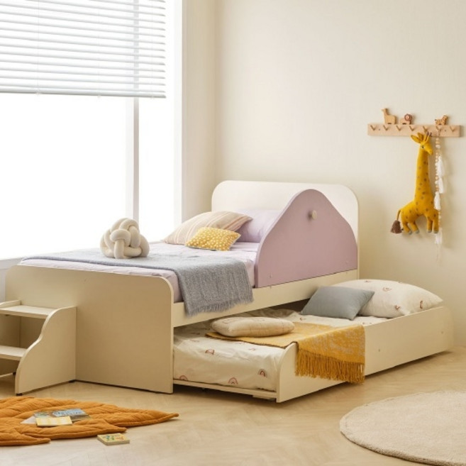 한샘 샘키즈 슬라이딩침대 SS_일반형, 크림화이트(A)