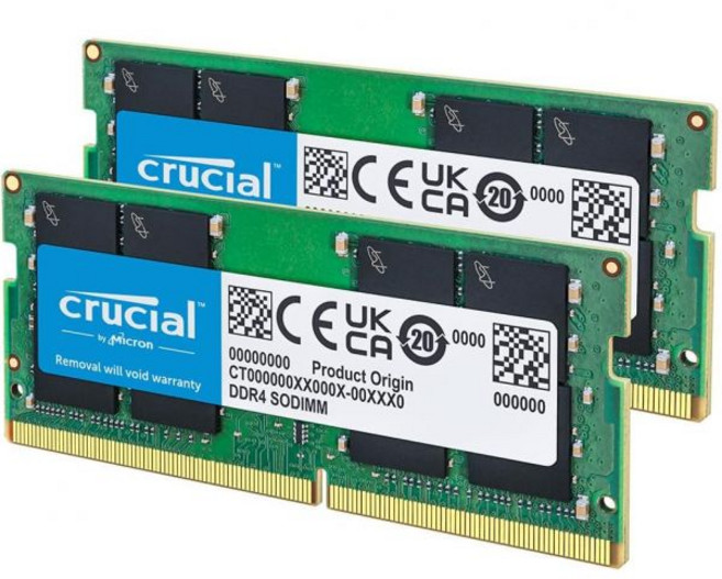 중요한 32GB DDR4 RAM 키트2x16GB 3200MHzPC4-25600 CL22 노트북 메모리 SODIMM 260핀 29332666MHz로 다운클러킹 가능 13세대 인텔, 4GB, 2400MHz
