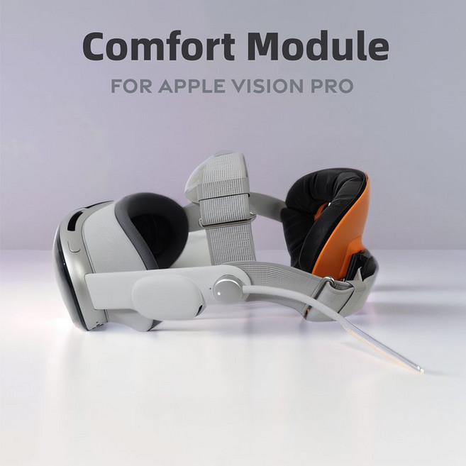 비전프로 헤드밴드 헤드 쿠션 스트랩 조절식 VR 악세사리 VisionPro 헤드셋, 1. 오렌지, 1개
