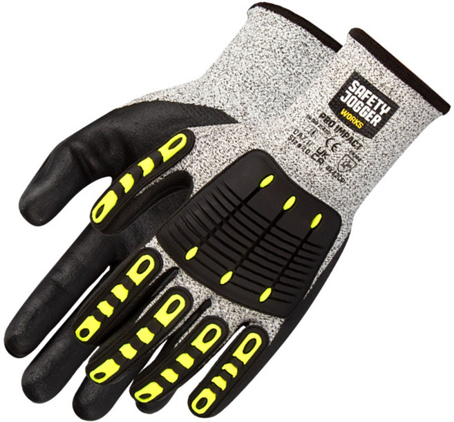 세이프티조거 프로임팩트 절단 충격 베임 협착 자상 방지 안전 작업 손 보호 코팅 장갑, 프로임팩트 4X42CP, 1개