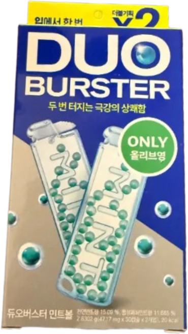 가그린 듀오버스터 더블 민트볼 30입 1개, 2개