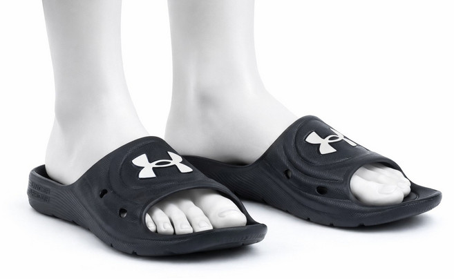 [언더아머_스포츠] 기능성 슬리퍼 Black 일체형 몰딩 빠른 건조 라커룸 수영장 TM3023758 스포츠 슬라이드