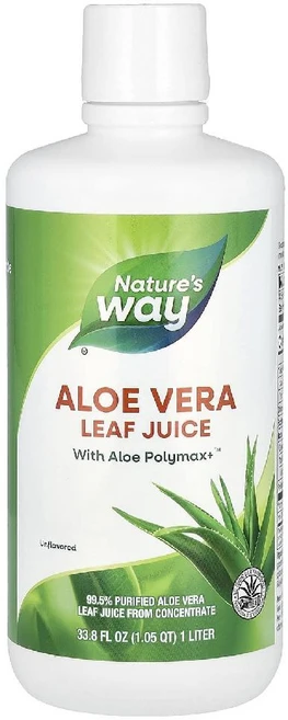 네이처스웨이 알로에베라 잎즙 Aloe Vera Leaf Juice 무향 주스 1L, 3박스 - 쿠팡