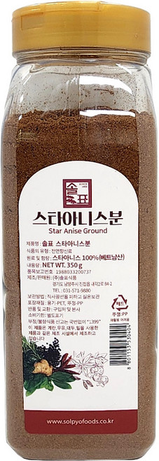 솔표 스타아니스분 350g, 1개