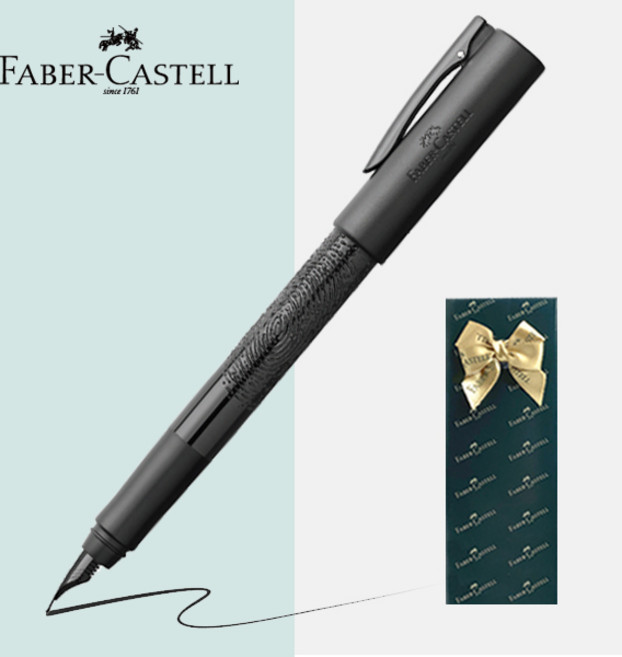 파버카스텔 만년필 라이팅크 프린트 [무료선물포장], 프린트 블랙, F촉(보통촉)