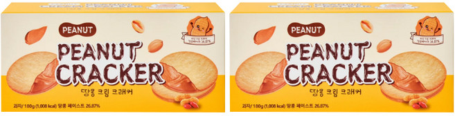 땅콩 크림 크래커, 180g, 2개
