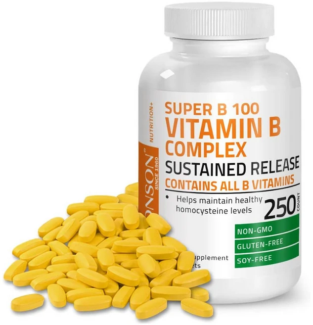 브론슨 비타민B 컴플렉스 250정 Vitamin B1 B2 B3 B6 B9 B12, 1개 - 쿠팡