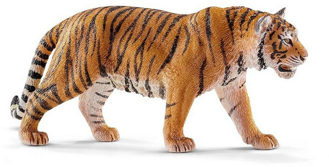 SCHLEICH 와일드 라이프 동물 조각상 만 3-8세 남아 및 여아용 동물 장난감 호랑이, Siberian Tiger