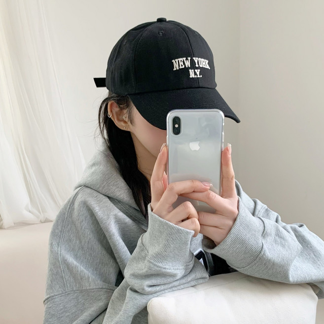 디아쿠아 남녀공용 NY 뉴욕 심플 자수 야구모자 볼캡 모자