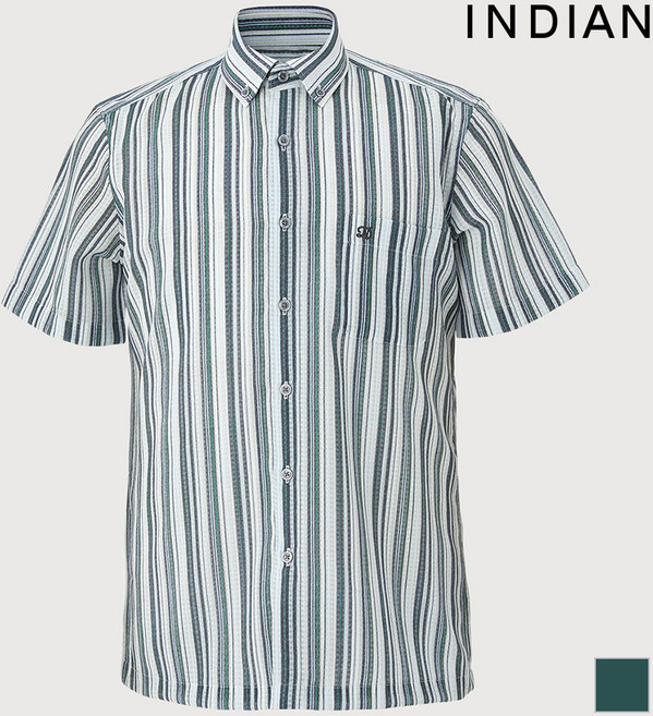 [INDIAN] 멀티 스트라이프 프린트 셔츠_ MITNSXM4101