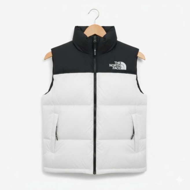 [매장판] 노스페이스 눕시 패딩 조끼 남성 1996 레트로 베스트 화이트 NV1DR65B