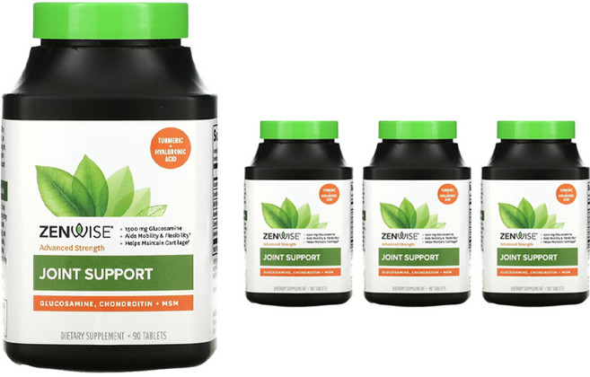 젠와이즈 어드밴스드 스트렝스 조인트 서포트 타블렛, 90정, 4개