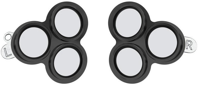 메타 퀘스트 렌즈 커버 강화 유리 알루미늄 프레임 보호 필름 만능, 색상: 2. 검정색, 1개