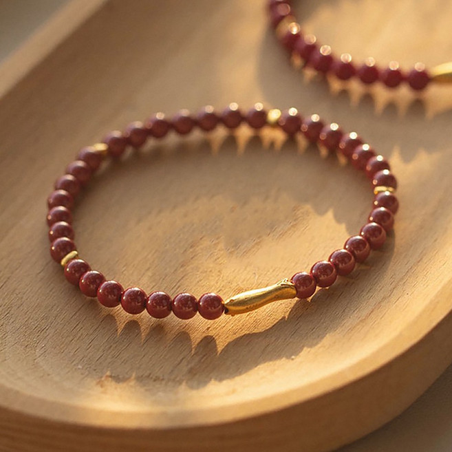 이레오몰 경면주사 물고기 팔찌 재물운을 불러오는 L-0061