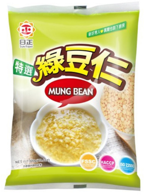 日正 台灣紅豆 400g DIY紅豆 嚴選台灣農民紅豆, 1個, 綠豆仁300g