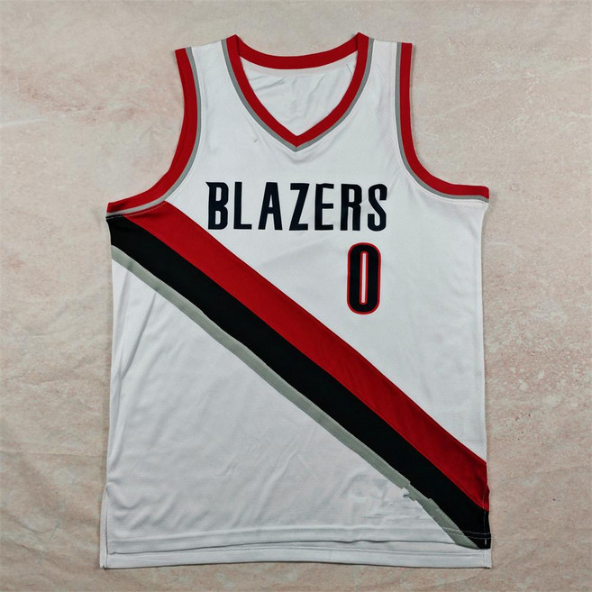 농구 양면저지 농구유니폼 릴라드 농구복 화이트 NBA