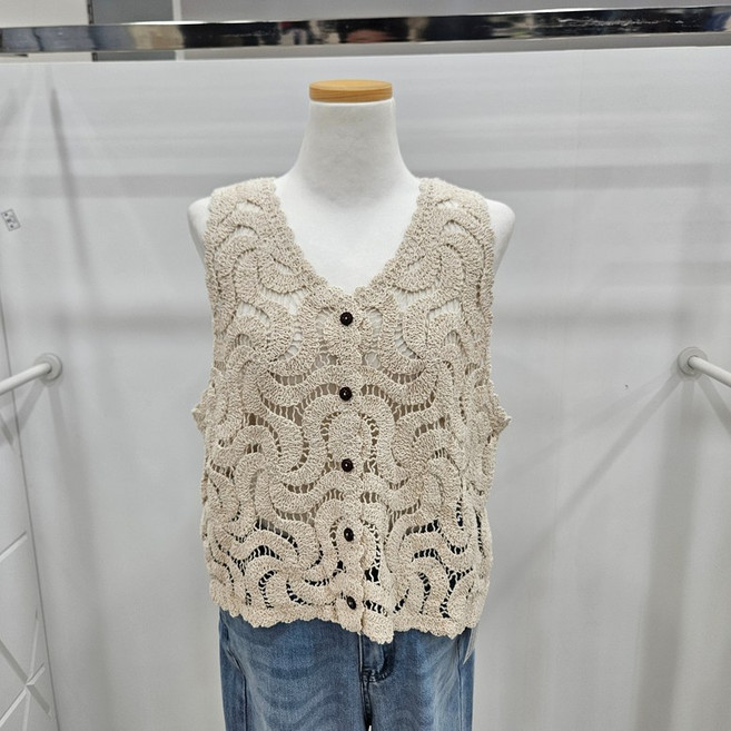 밸리걸 크로쉐조끼(870000)_YS