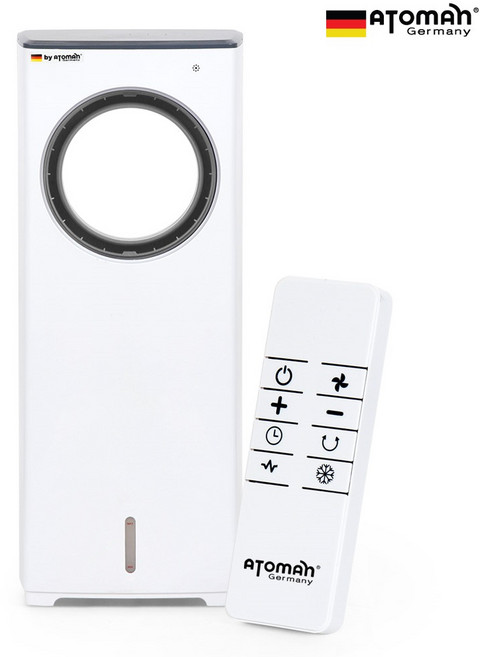 아토만 에어쿨러 냉풍기 날개없는선풍기 리모콘형 냉선풍기