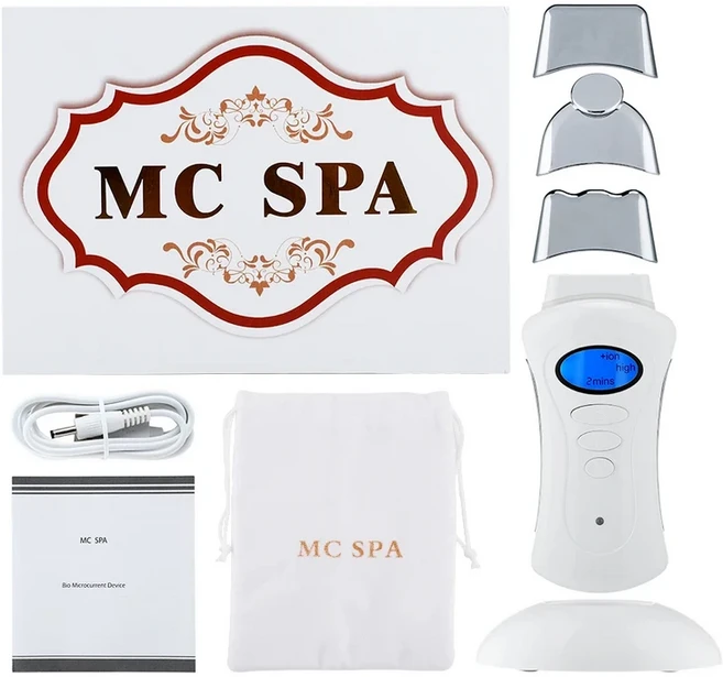휴대용 갈바니 스파 피부 강화 페이스 리프트 EMS 얼굴 갈바니 전류 장치 스킨 케어, 01 White
