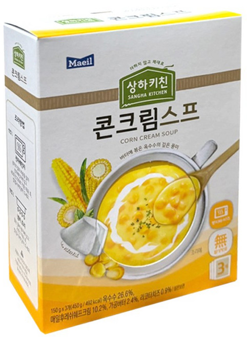 매일유업 상하키친 콘크림 스프 3p, 450g, 2개