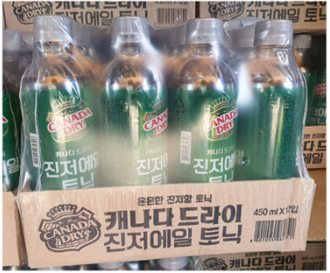 캐나다드라이 진저에일 토닉, 450ml, 12개