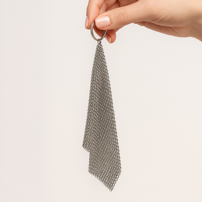 크링고 316스테리인리스 스텐 링 수세미 15 X 15, 1세트, 3개