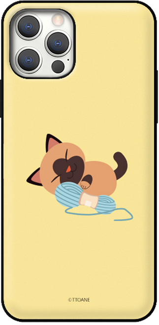 아이폰13pro 실뭉치냥이 마그네틱 카드 범퍼 휴대폰 케이스