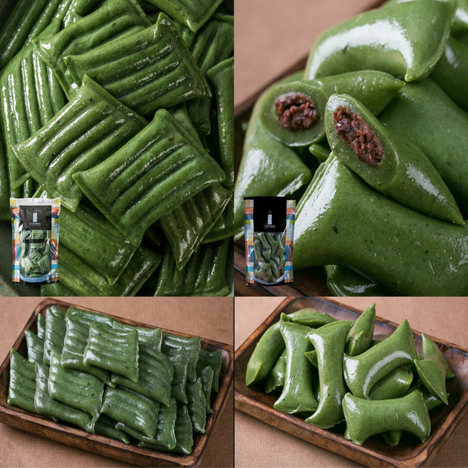 특허기술로 굳지않는 순수 모시 절편+모시 앙꼬 가래떡 1.7kg / 식사대용 영양간식, 1개