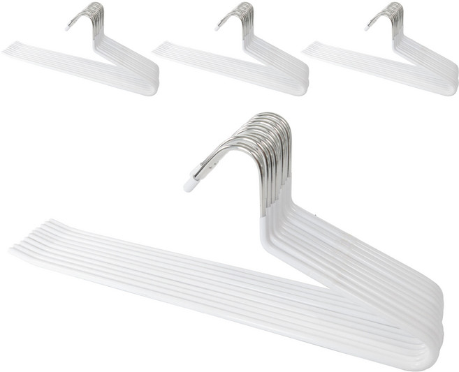 메르카 논슬립 바지걸이, 40개, 화이트