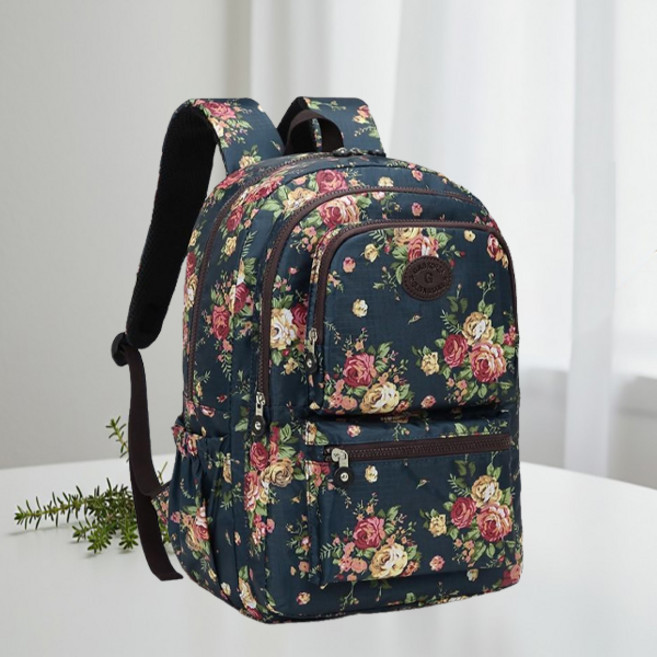 로티백 여성 꽃무늬 패턴 백팩 배낭 가방