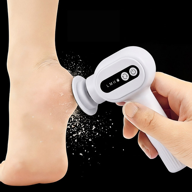 오이키 발각질제거기 자동 발 뒷꿈치 각질제거 전동 풋파일, 화이트, TLS-C2