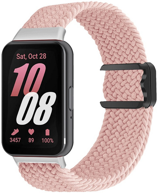 별다섯 갤럭시 핏 3 용 브레이드 솔로 루프 마그네틱 스트랩, 소프트핑크, 1개