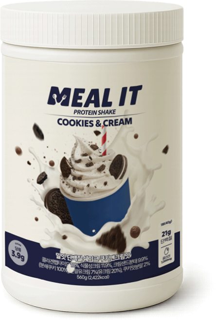 밀잇 식단관리 단백질 쉐이크 쿠키앤크림맛, 1개, 560g