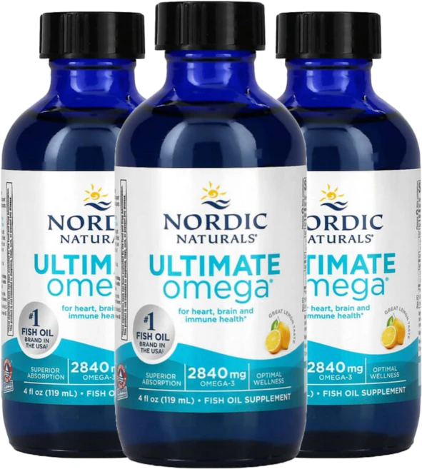 노르딕내츄럴스 얼티미트 오메가 2840mg 레몬, 119ml, 3개 - 쿠팡