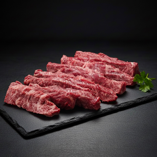 한우꽃선비 투뿔 한우 안창살 구이용 소고기, 200g, 1개