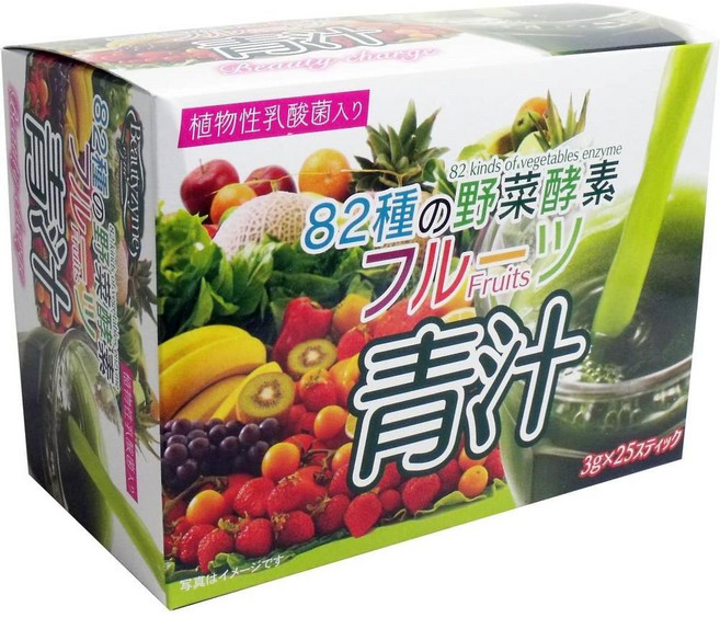 8kovefgj 일본직구 야채 효소 82종과일 수프(3g25개) 2박스, 사이즈