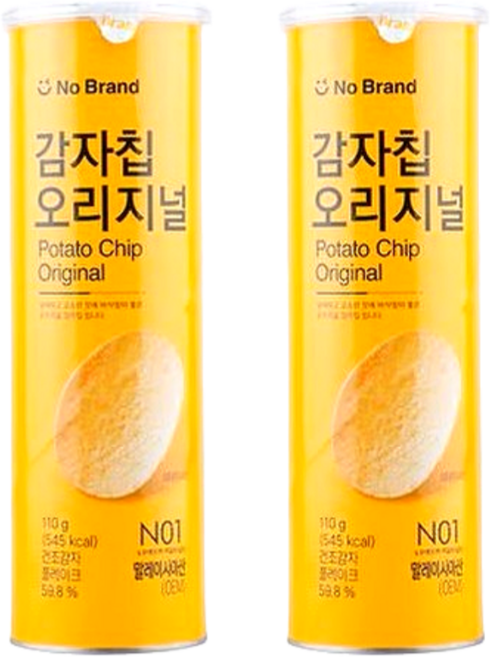 노브랜드 감자칩 오리지널, 110g, 2개