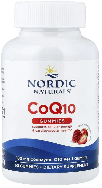 노르딕내추럴스 코큐텐 CoQ10 코엔자임 스트로베리 딸기 100mg 젤리 60정 - 쿠팡