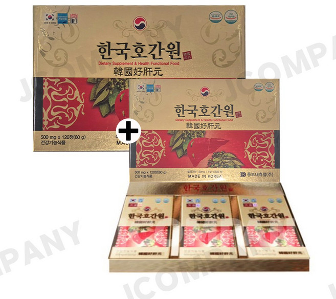 한국 호간원 간 건강 밀크씨슬 240, 6개, 40정