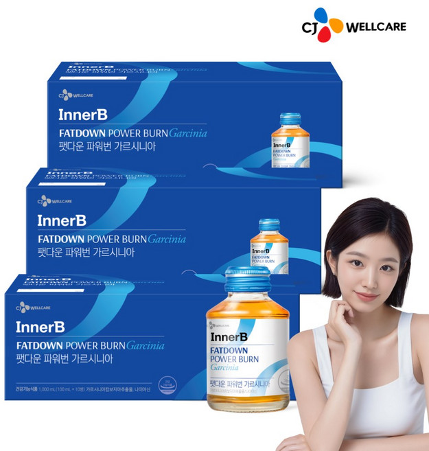 CJ 팻다운 파워번 마스터 가르시니아 10병, 1L, 3박스