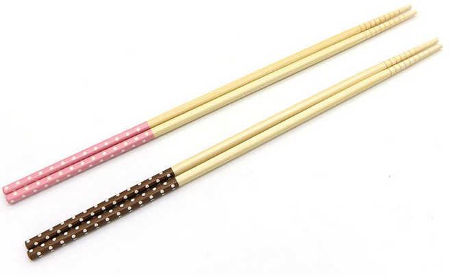 고급 대나무 튀김젓가락 39cm 45cm, 02.고급대나무 튀김젓가락 핑크, 1개