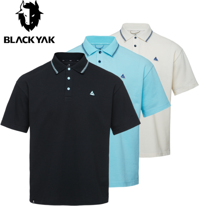 [매장발송] 블랙야크 남성 반팔티 폴로 카라티 기능성 티셔츠 여행 운동 캠핑 등산복 상의