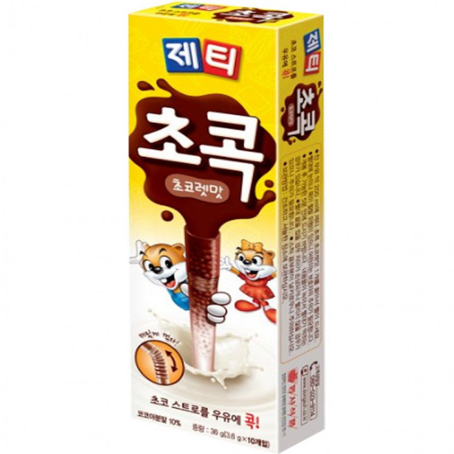 제티 초콕 초코렛맛 10T, 1개, 3.6g, 10개입