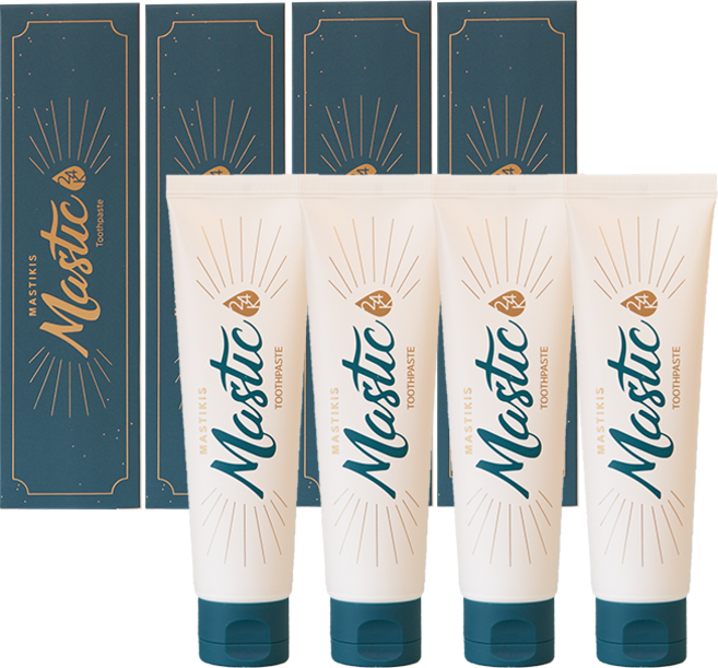 매스틱치약 / 매스틱 고함량 / 무불소 / 그리스산 매스틱 수지 함유 / 매스틱24K, 4개, 110g