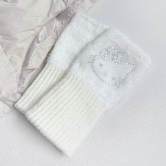 헬로키티 퍼 핸드워머 팔토시 핑거리스 3종