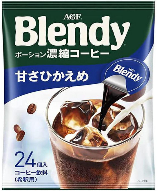 AGFC 일본직구 AGF 블렌디 부분 농축 커피 가당미 크래커 (18g x 24p) 12봉지, 사이즈