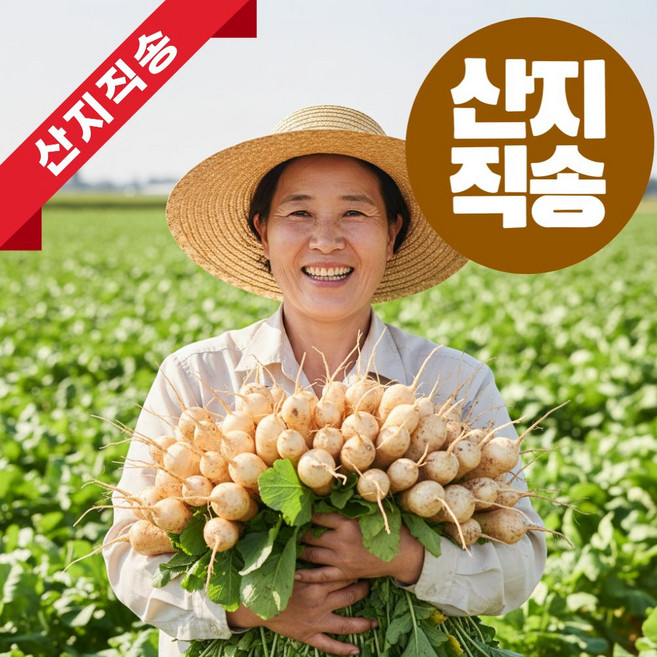 더맛곳간 국내산 알타리무 알타리무우 국산 총각무 총각무우 달랑무, 1개, 6kg 내외 (3단)